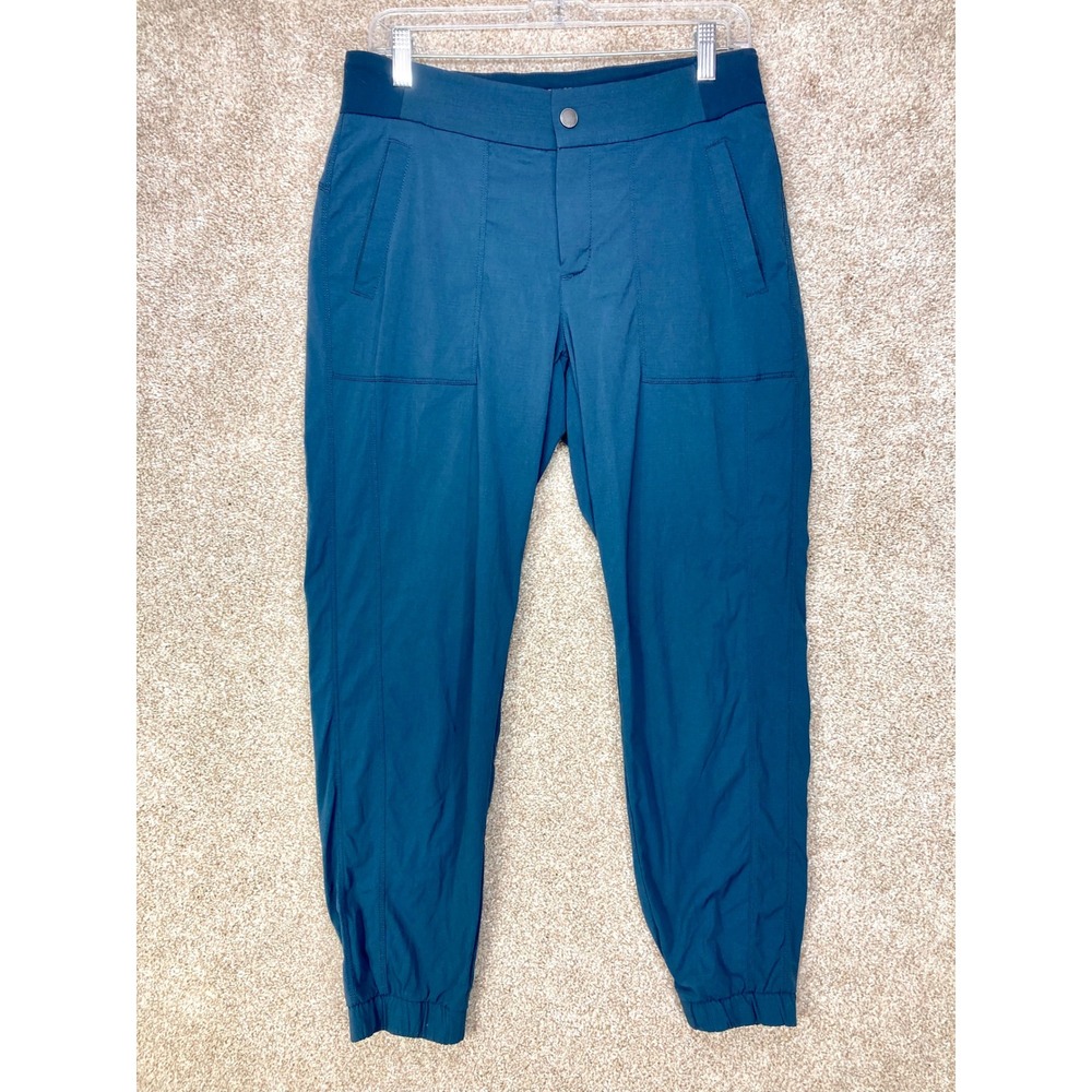 Athleta Trekkie Ripstop Hiking Jogger Pants Womens 6 Blue Stretch Active Outdoor